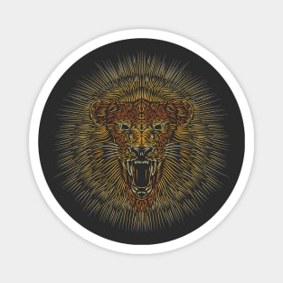 Lion Sun Magnet